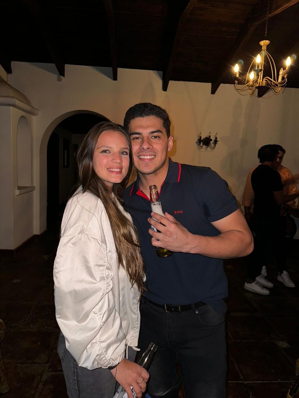 César y Nathalie juntos